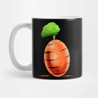 Easter Egg Painted As A Carrot. Easter Mug